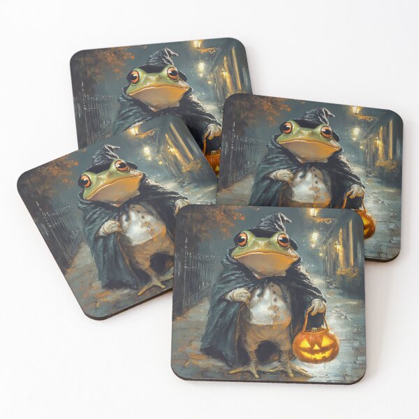 Item preview, Enchanted Frog Wizard: Halloween Magic in the Swamp designed and sold by kiwimick.