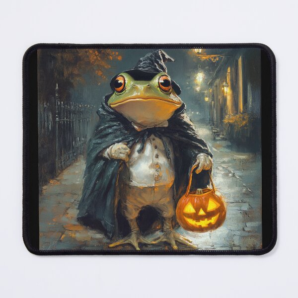 Item preview, Enchanted Frog Wizard: Halloween Magic in the Swamp designed and sold by kiwimick.
