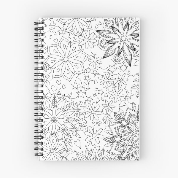 Item preview, Bohemian Mandalas - black and white pattern by Cecca Designs designed and sold by Cecca-Designs.