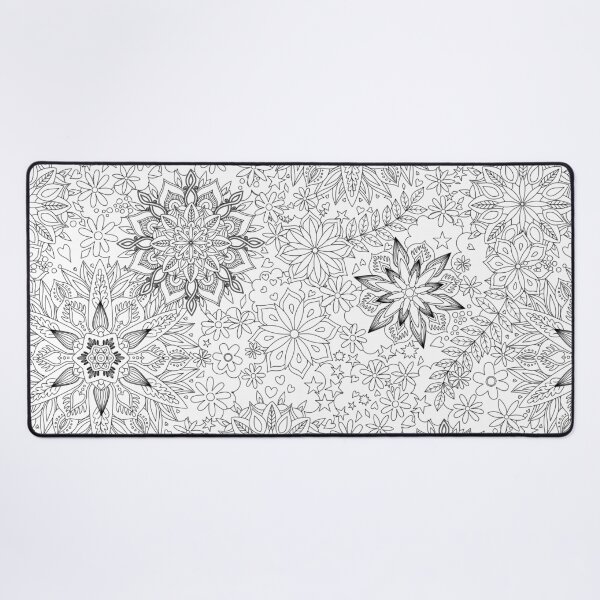 Item preview, Bohemian Mandalas - black and white pattern by Cecca Designs designed and sold by Cecca-Designs.
