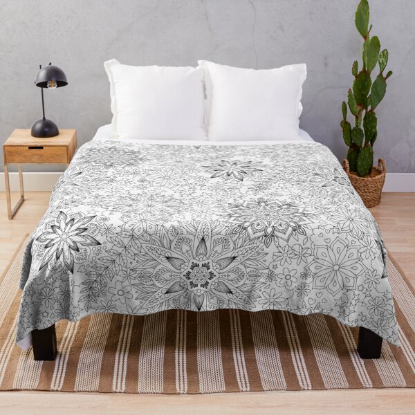 Item preview, Bohemian Mandalas - black and white pattern by Cecca Designs designed and sold by Cecca-Designs.