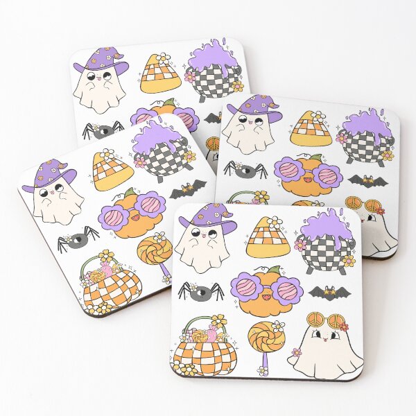 Item preview, Groovy Halloween Ghosts designed and sold by Milibella.