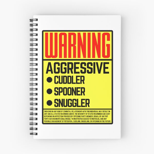 Item preview, Warning aggressive cuddler designed and sold by Crossroads-Art.