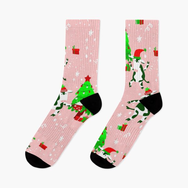 Item preview, pink ugly christmas tree cow  designed and sold by Gossip Rag.