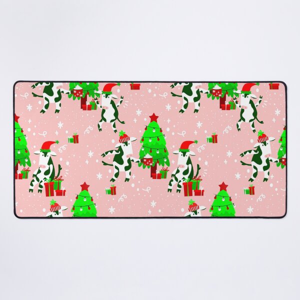 Item preview, pink ugly christmas tree cow designed and sold by Gossip Rag.