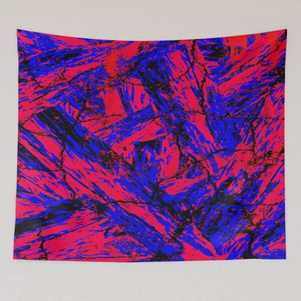 Item preview, Amazing Lively Blue and Red Fancy Abstract Artwork designed and sold by DreamsArtwear.