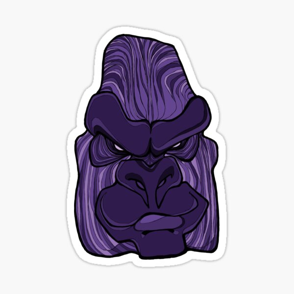 Gorilla - Ultra Violet Purple Sticker