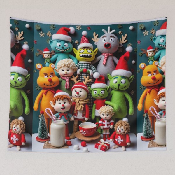 Item preview, CRAFT DIY CUTE CHRISTMAS SCENE FELTED DOLLS TOYS ART #6 designed and sold by Arts4U.
