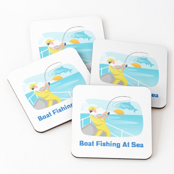 Item preview, Boat Fishing At Sea T-Shirt designed and sold by PurifiedART.