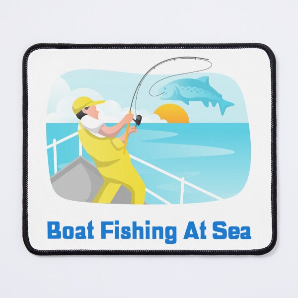 Item preview, Boat Fishing At Sea T-Shirt designed and sold by PurifiedART.