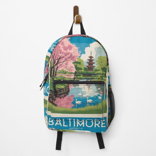 Item preview, Baltimore Vintage Travel Poster designed and sold by TravelerRat.