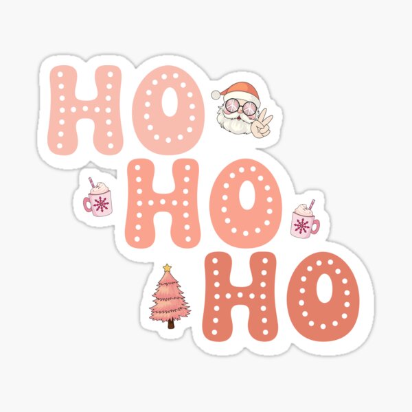Ho Ho Ho, vintage vibes Sticker