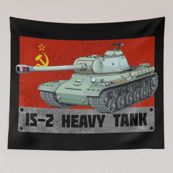 Item preview, IS-2 Heavy Tank WW2 Soviet Russian Flag designed and sold by MilitaryMart.