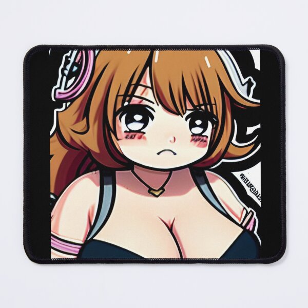 Item preview, Pouty Anime Girl Big Boobs designed and sold by KnottyToons.