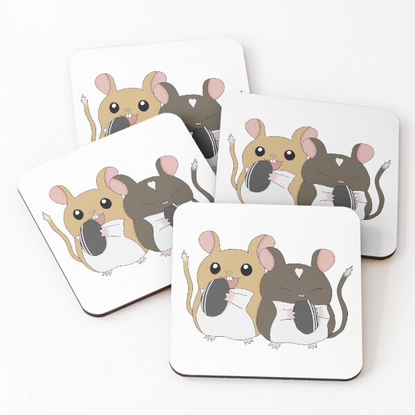 Item preview, Cute eating gerbils  designed and sold by Becky-Marie.