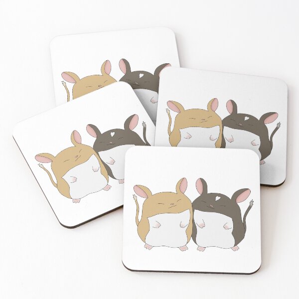 Item preview, Cute gerbils rubbing cheeks  designed and sold by Becky-Marie.