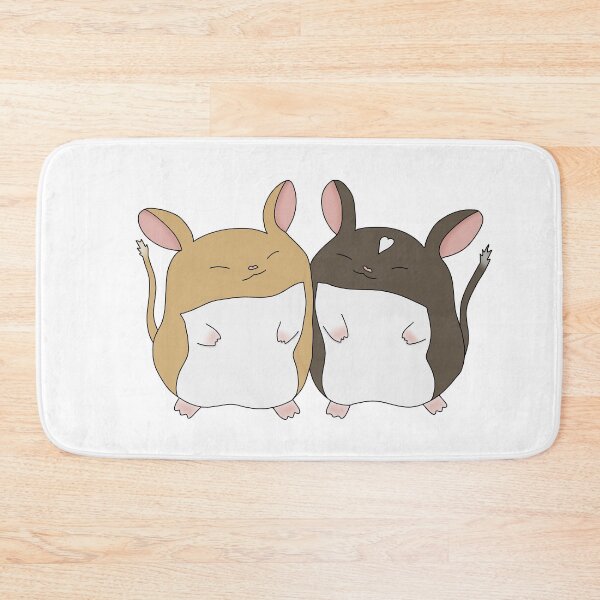 Item preview, Cute gerbils rubbing cheeks  designed and sold by Becky-Marie.