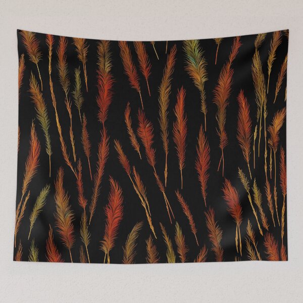 Item preview, Ornamental Grass DESIGN Cottagecore Grasses Bronze Accents Countryside Grasses designed and sold by Beachy.