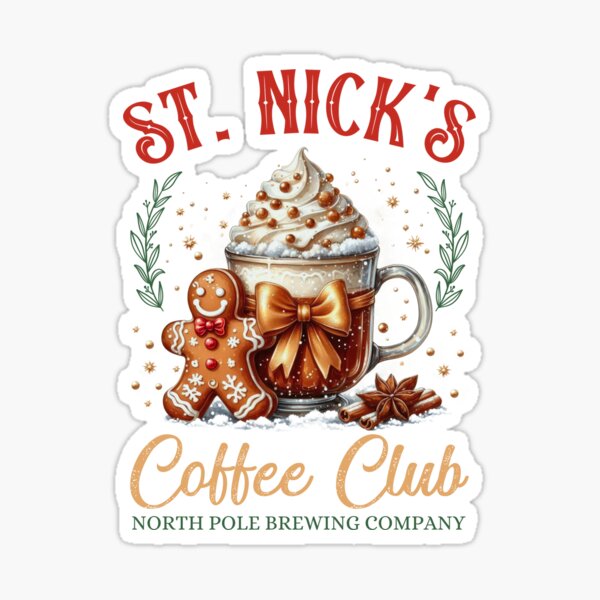 St. Nick's Coffee Club Sticker