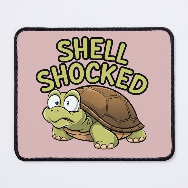 Item preview, shell shocked funny turtle designed and sold by Lydyb-creations.