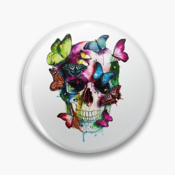 Item preview, Cool colourful skull designed and sold by Mara's designs.