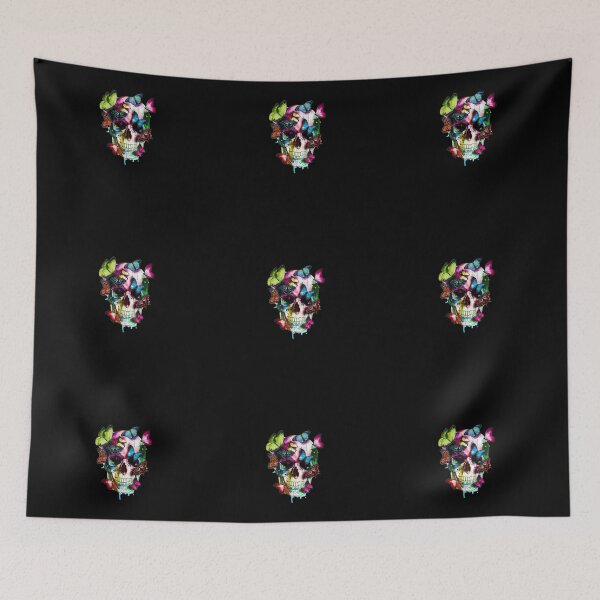 Item preview, Cool colourful skull designed and sold by Mara's designs.