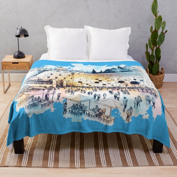 Item preview, Vibrant 3D Sketch of the Western Wall, Israel's Iconic Holy Site, designed and sold by PaintMeWorld.