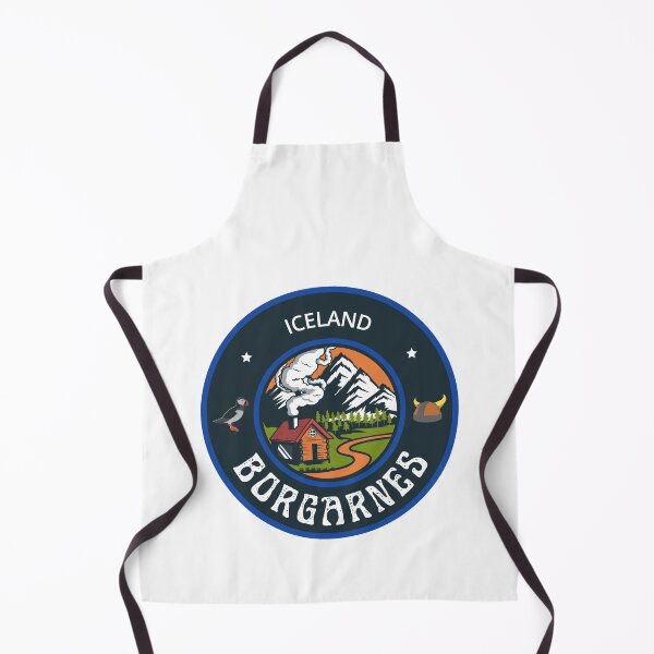 Item preview, Borgarnes Iceland Blue Emblem designed and sold by World Designs.