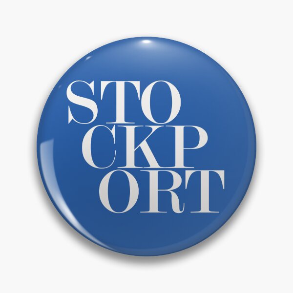 Item preview, Stockport UK City Typography Minimalist Patriotic Travel Souvenir designed and sold by kakarikihill.