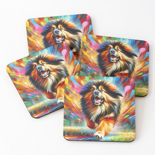 Item preview, Tibetan Mastiff Dog Portrait Acrylic Art Print Pet Portrait Gifts for Dog Lovers designed and sold by Puppy Puzzles Plus.