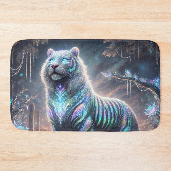 Item preview, Iridescent White Tiger designed and sold by Pines & Starlight.