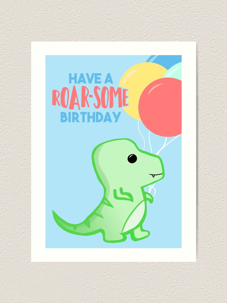 Roarsome Dinosaur Three Today Birthday – Parcel of Love