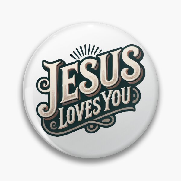 Artikelvorschau, Jesus liebt dich | Christliches Zitat entworfen und verkauft von Blessed Be Your Name.