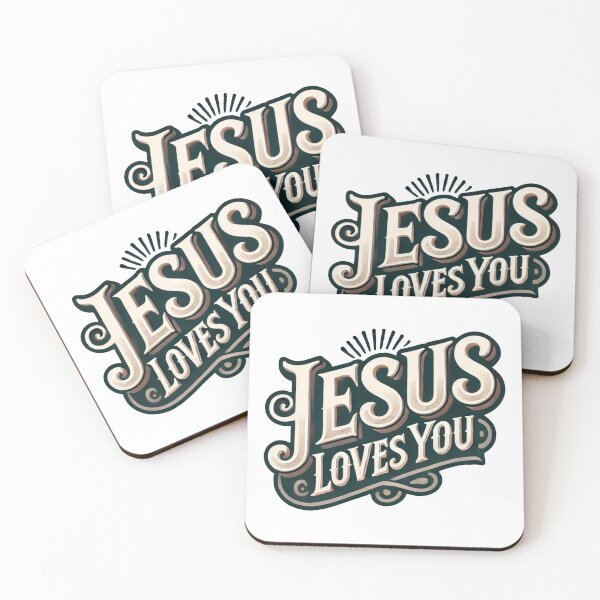 Item preview, Jesus Loves You | Christian Quote designed and sold by Blessed Be Your Name.