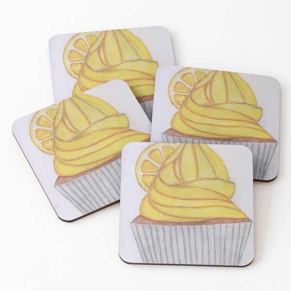 Item preview, Lemon cupcake with lemon slice designed and sold by Artbysarah23.