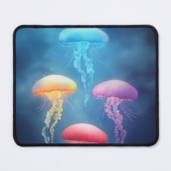 Item preview, Colorful Dancing Jellyfishes designed and sold by AshiraCreations.