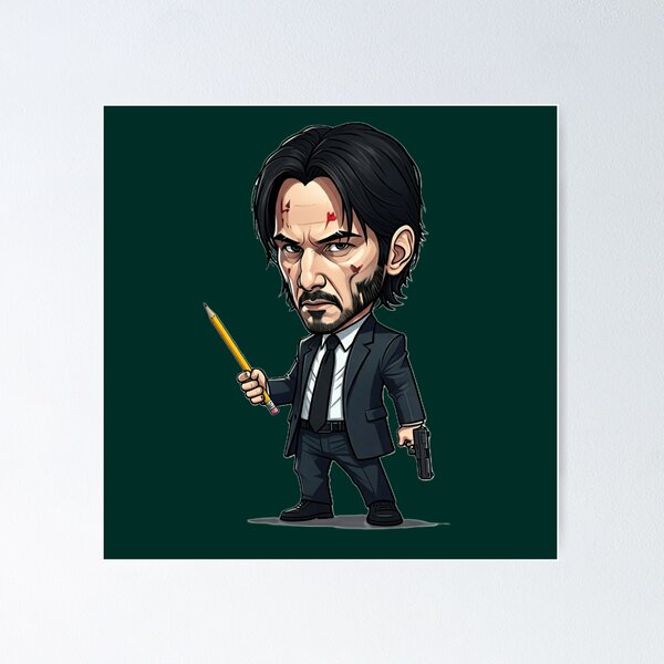 Artikel-Vorschau von Keanu und Bleistift, designt und verkauft von wintervsfall.