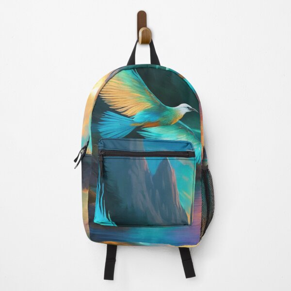 Item preview, Beautiful Bird Flying Through A Mountain Landscape designed and sold by Pines & Starlight.