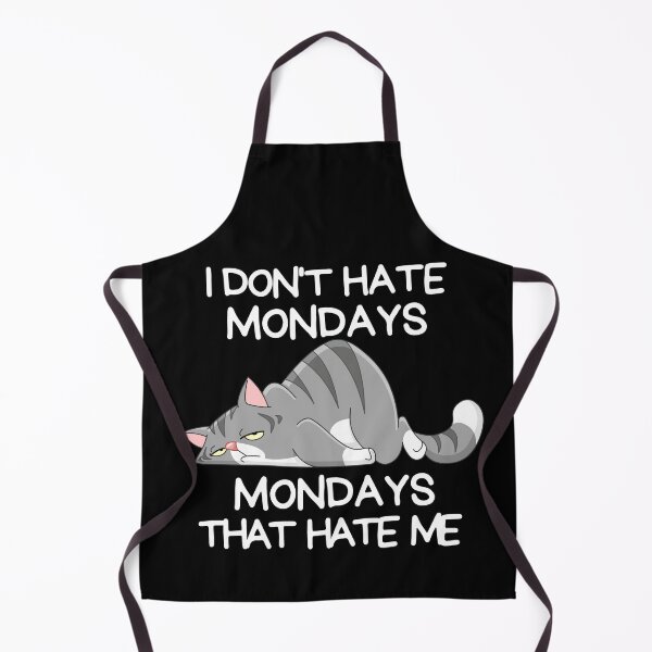 Item preview, Cat Funny Mondays Quote designed and sold by ProWittyDesigns.