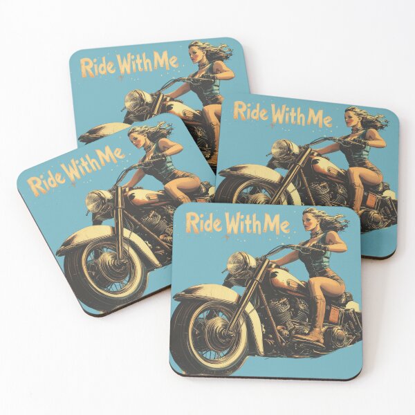 Item preview, Ride Free Girl Motorcycle Biker designed and sold by uncledougie.