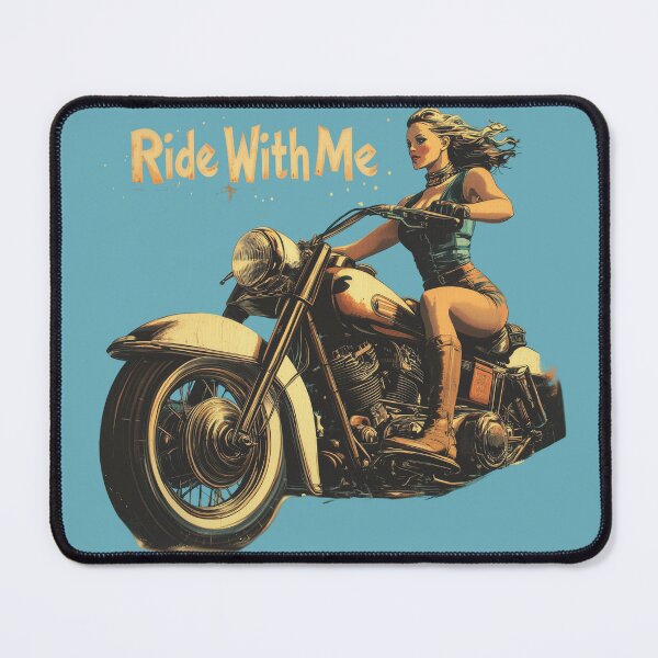 Item preview, Ride Free Girl Motorcycle Biker designed and sold by uncledougie.