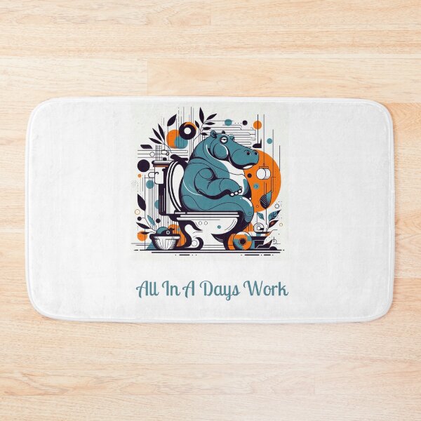 Item preview, Hippo-ing All Day Long designed and sold by clecticuk.