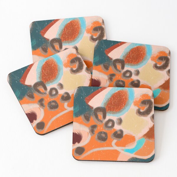 Item preview, Calico abstract painting designed and sold by ClandestineArts.