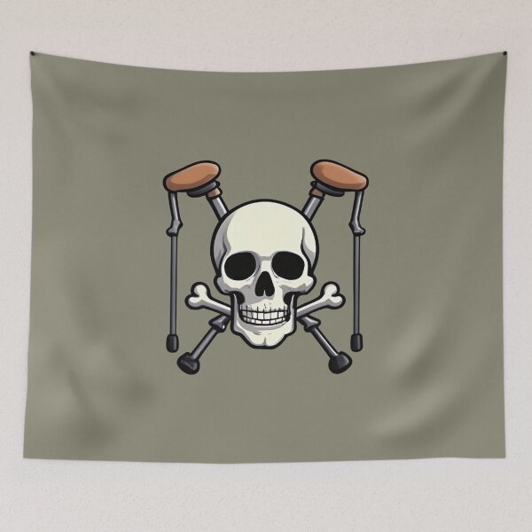Item preview, Skull and Cross Crutches designed and sold by DesignByPotatos.
