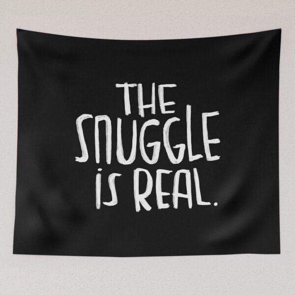 Item preview, Funny saying, cozy pun, The snuggle is real designed and sold by badlydrawnbabe.