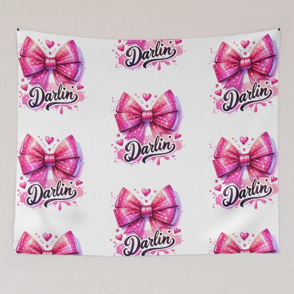 Item preview, Darlin bow sticker designed and sold by CRandRRstickers.