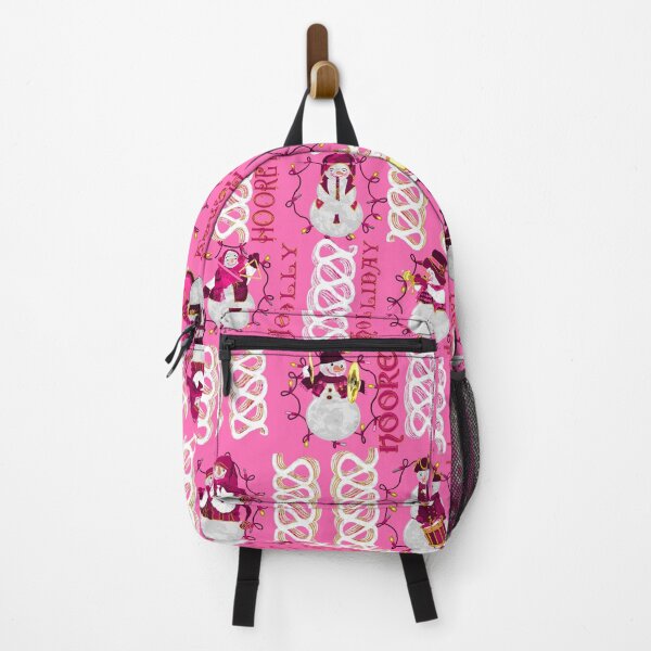 Item preview, Pattern- A snowmen carolling orchestra on hot pink designed and sold by Eejee-SK.