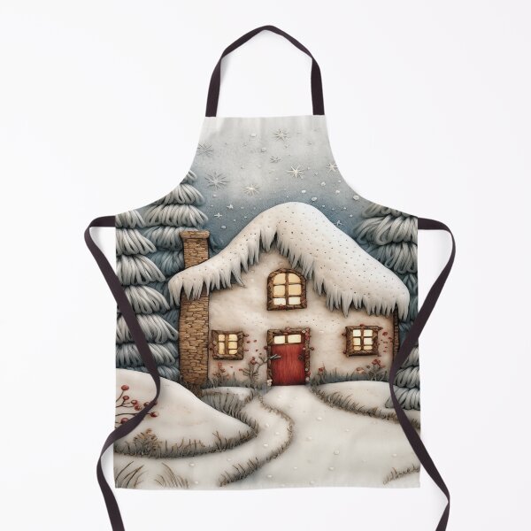 Item preview, Snowy Forest Cabin designed and sold by Lena Owens at OLena Art..