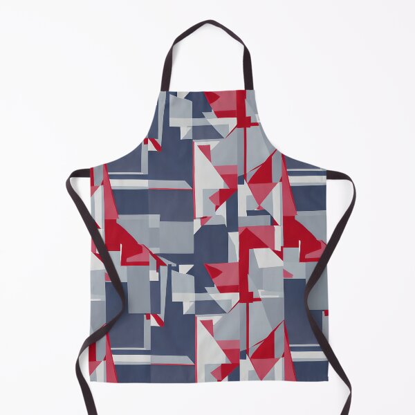Item preview, Blue White Red Chaotic Geometry - Seamless Pattern designed and sold by Chubuter.