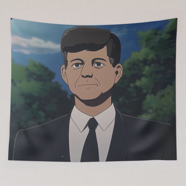 Item preview, John F. Kennedy | Anime style designed and sold by ComicsFactory.